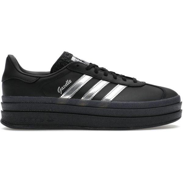 adidas Gazelle Bold Pride Pabllo Vittar Core Black Silver Metallic Lucid Pink (Womens)