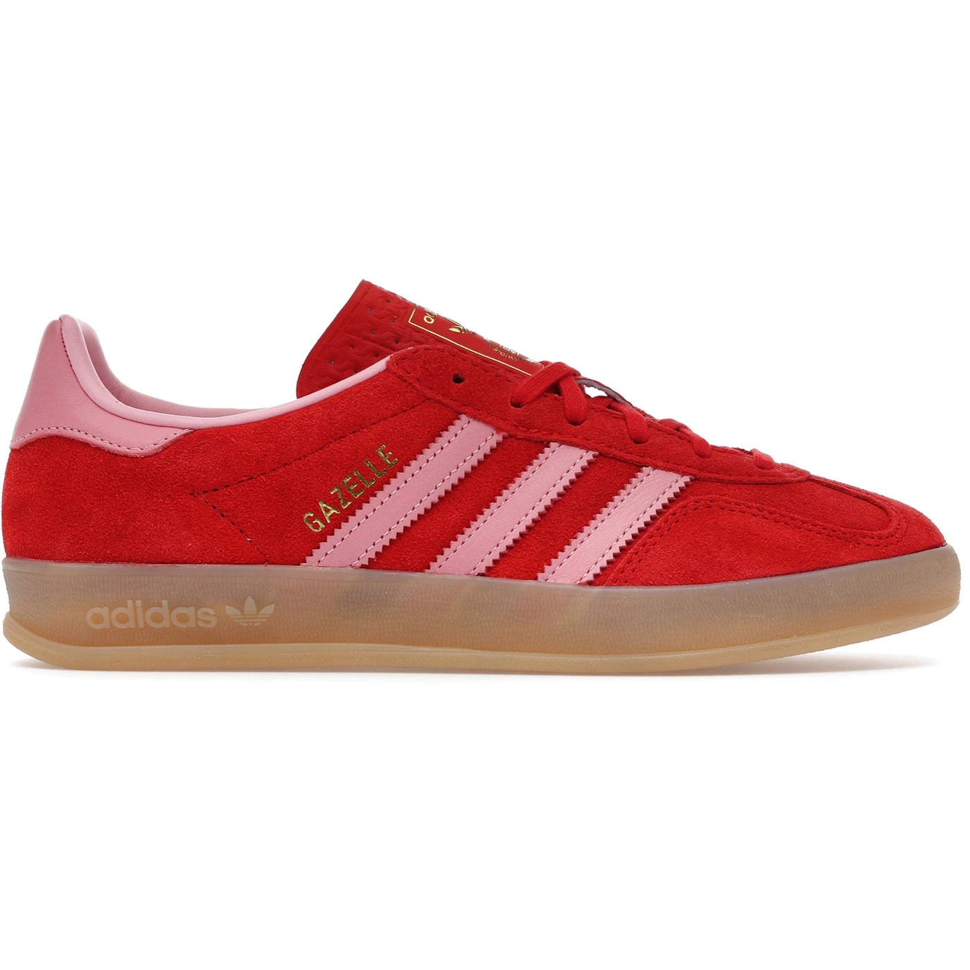 adidas Gazelle Indoor Better Scarlet Light Pink (Womens) 1 adidas Gazelle Indoor Better Scarlet Light Pink Womens 3