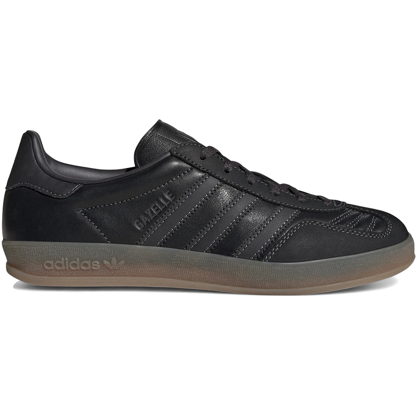adidas Gazelle Indoor Black Utility Black Gum (Womens) 1 adidas Gazelle Indoor Black Utility Black Gum Womens 2