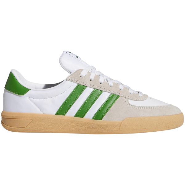 adidas Glenburn White Crew Green Gum
