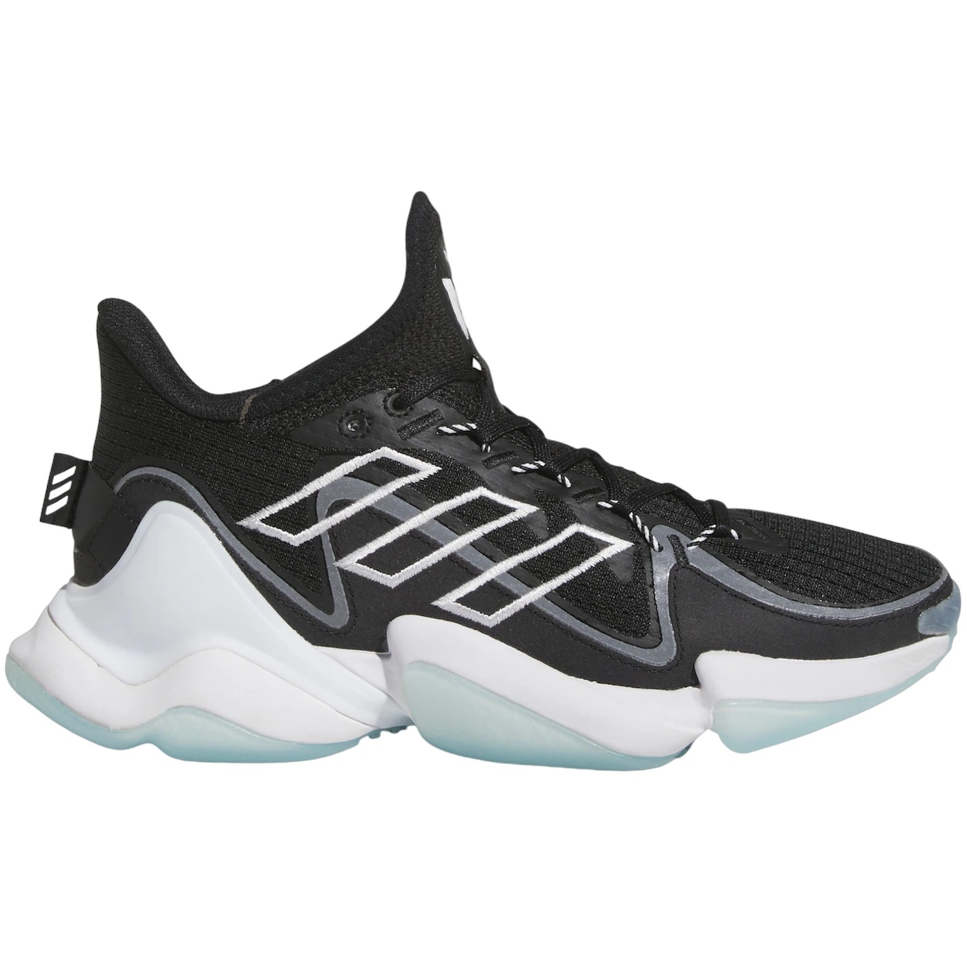 adidas Mahomes 1 Impact FLX Core Black Cloud White Grey Three (GS) 2 adidas Mahomes 1 Impact FLX Core Black Cloud White Grey Three GS 1
