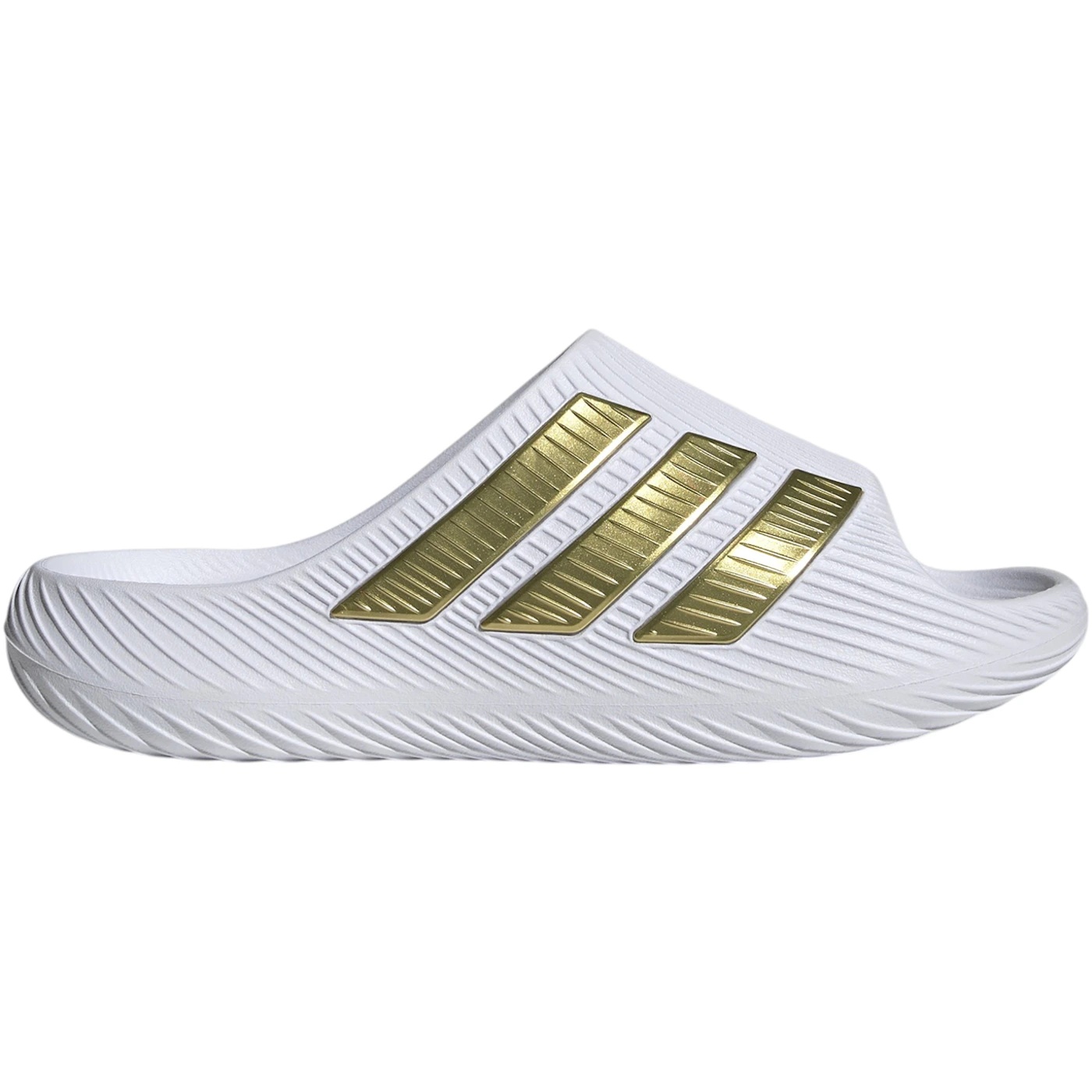 adidas Purechill Slides White Gold Metallic 2 adidas Purechill Slides White Gold Metallic 4