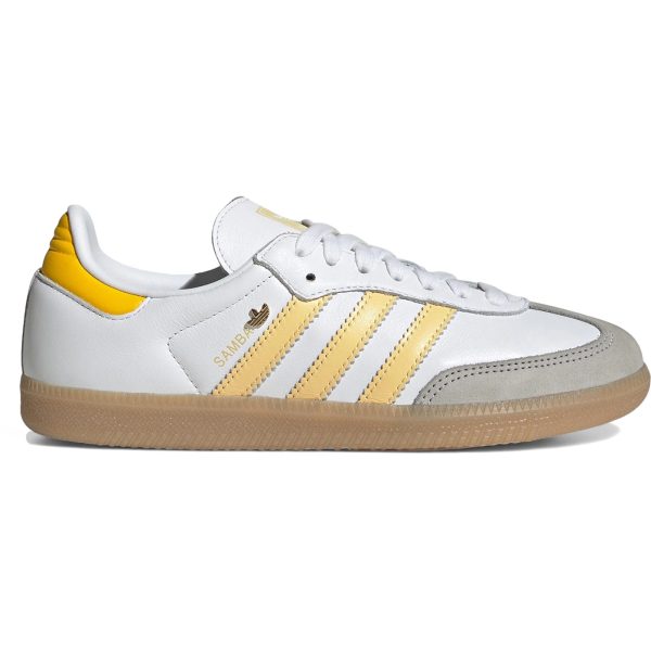adidas Samba OG White Orange Tint Yellow (Womens)