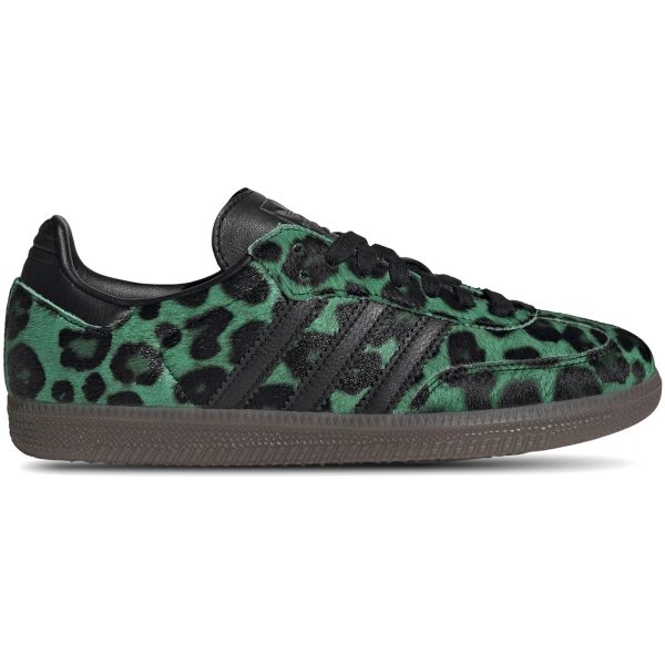 adidas Samba Semi Screaming Green Core Black Gold Metallic (Womens)