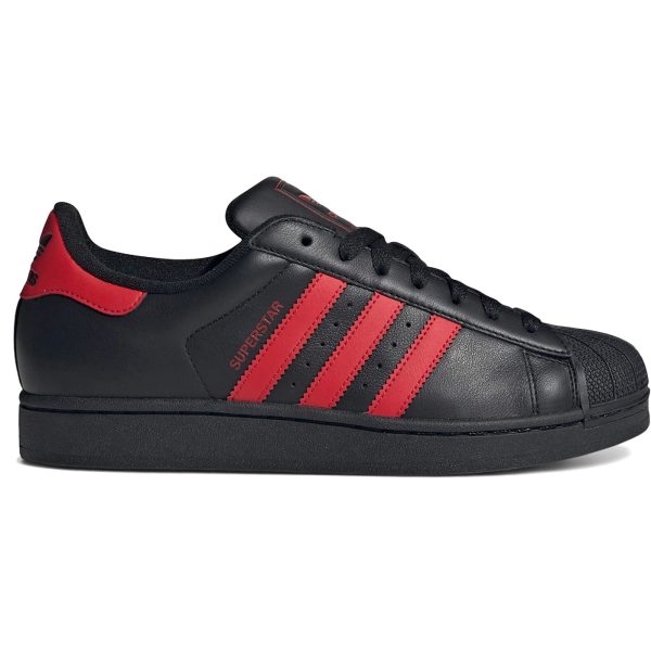 adidas Superstar II Black Scarlet