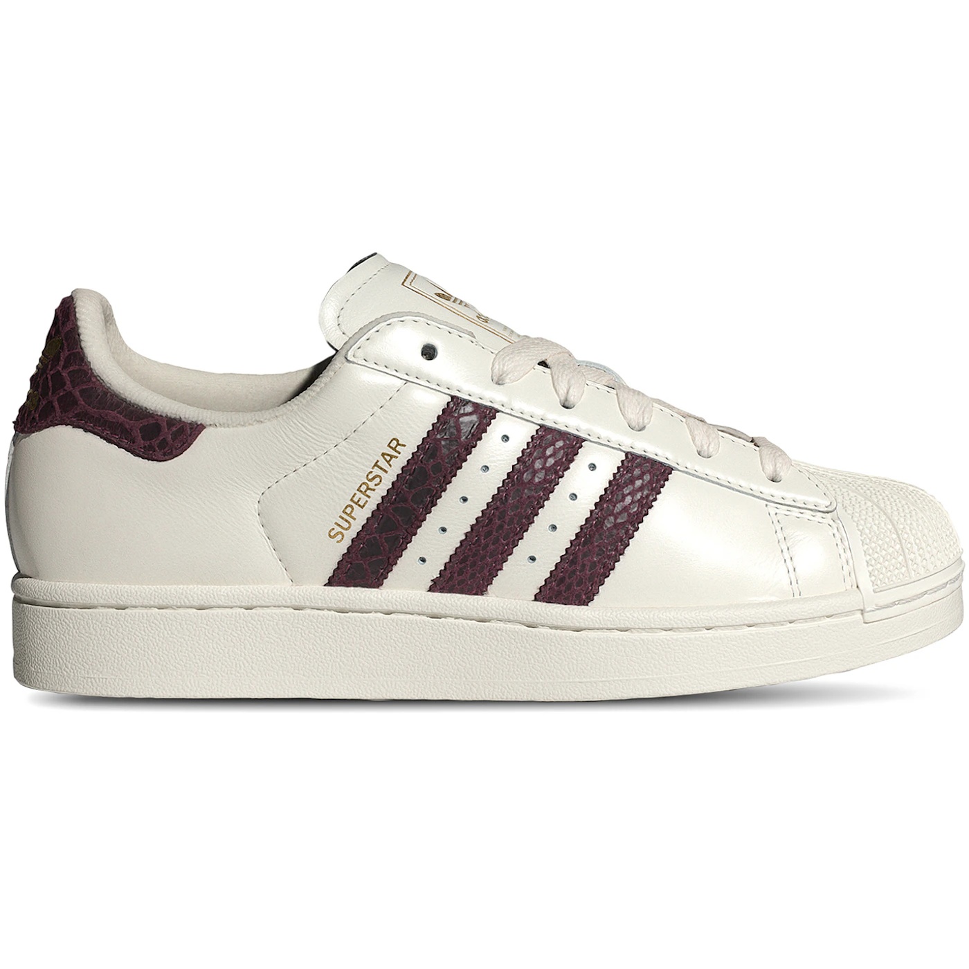 adidas Superstar II Off White Maroon Snakeskin (Womens) 2 adidas Superstar II Off White Maroon Snakeskin Womens 1