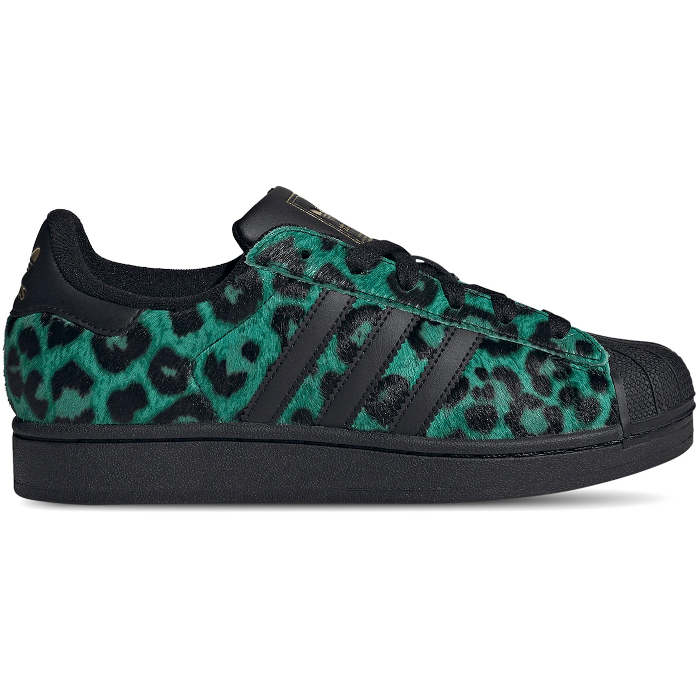 adidas Superstar II Semi Screaming Green Core Black Gold Metallic (Womens) 2 adidas Superstar II Semi Screaming Green Core Black Gold Metallic Womens 3