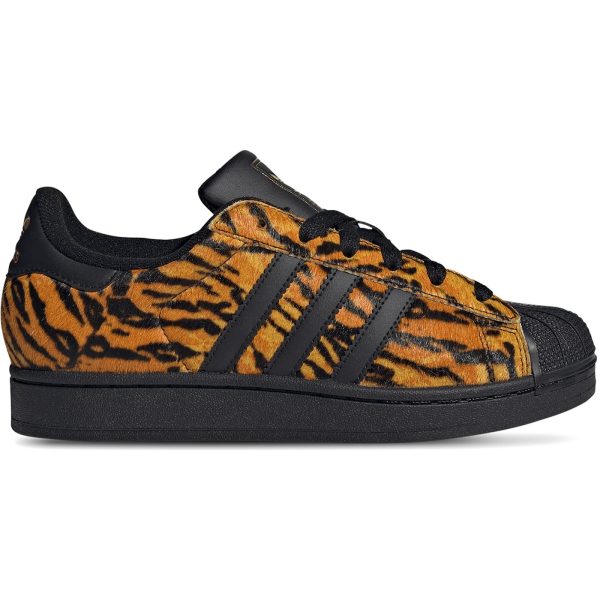 adidas Superstar II Yellow Core Black Gold Metallic (Womens)