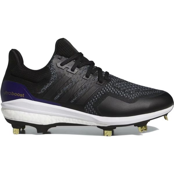 adidas Ultra Boost 1.0 DNA Dugout Cleats OG Black Gold Purple