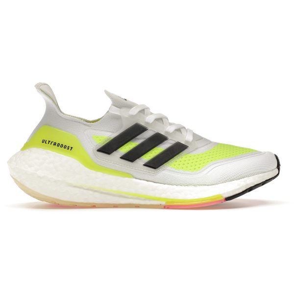 adidas Ultra Boost 21 White Solar Green (Womens)