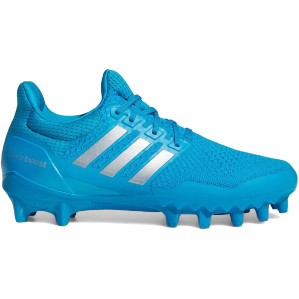 adidas Ultra Boost Football Cleats Solar Blue Silver Metallic