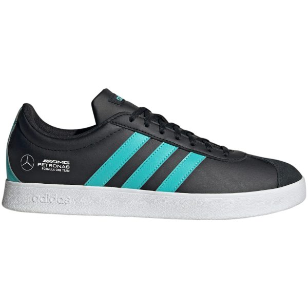 adidas VL Court Mercedes-AMG Petronas Formula One Team Core Black Semi Mint Rush Cloud White