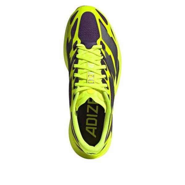 adidas Adizero Evo SL EXO Aurora Plum Solar Yellow