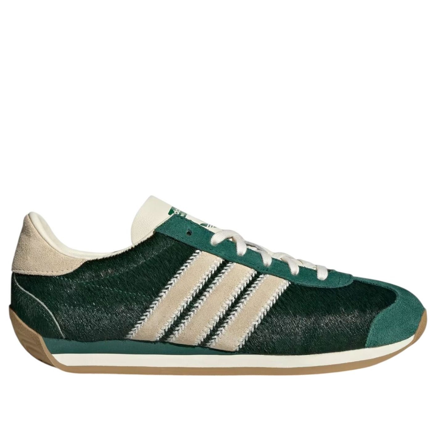 adidas Country OG Collegiate Green Cream White Pony Hair (Womens) 7 adidas Country OG Collegiate Green Cream White Pony Hair (Womens)