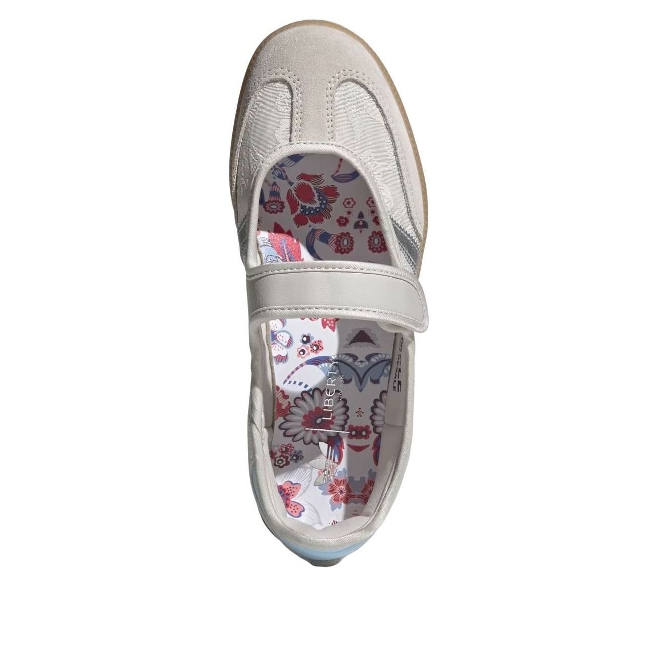 adidas Liberty London Samba Jane Chalk Pearl Silver Metallic Chalk White (Womens) 4 adidas Liberty London Samba Jane Chalk Pearl Silver Metallic Chalk White (Womens)