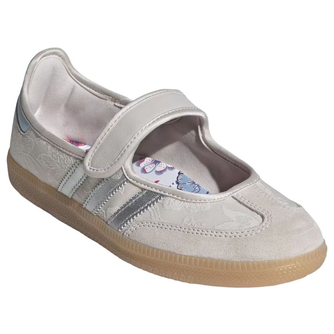 adidas Liberty London Samba Jane Chalk Pearl Silver Metallic Chalk White (Womens) 6 adidas Liberty London Samba Jane Chalk Pearl Silver Metallic Chalk White (Womens)