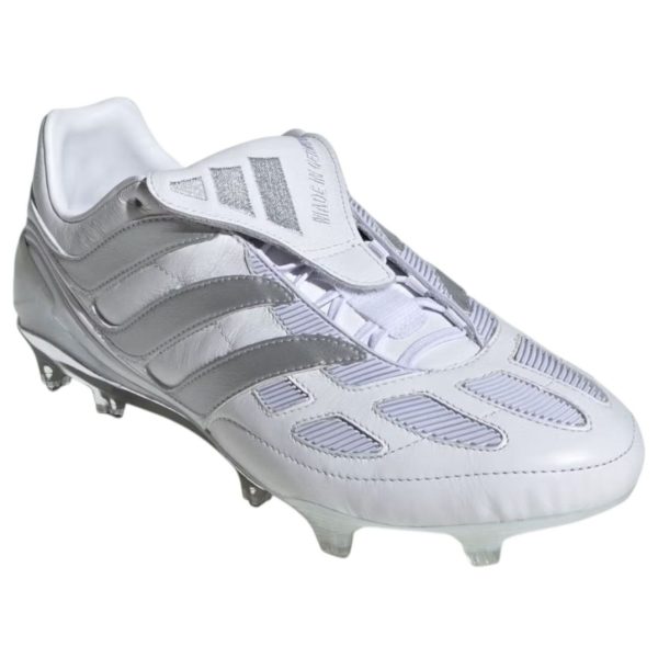 adidas Predator Precision FG White Silver Metallic Made in Germany
