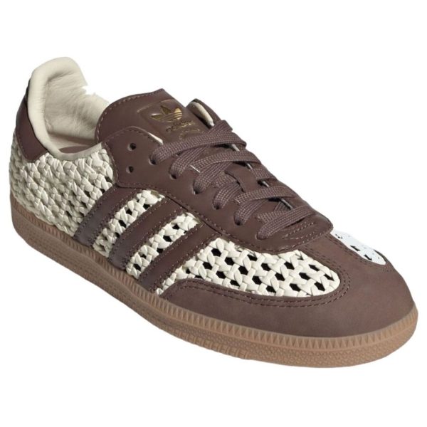 adidas Samba OG Basketweave Cream White Earth Strata (Womens)
