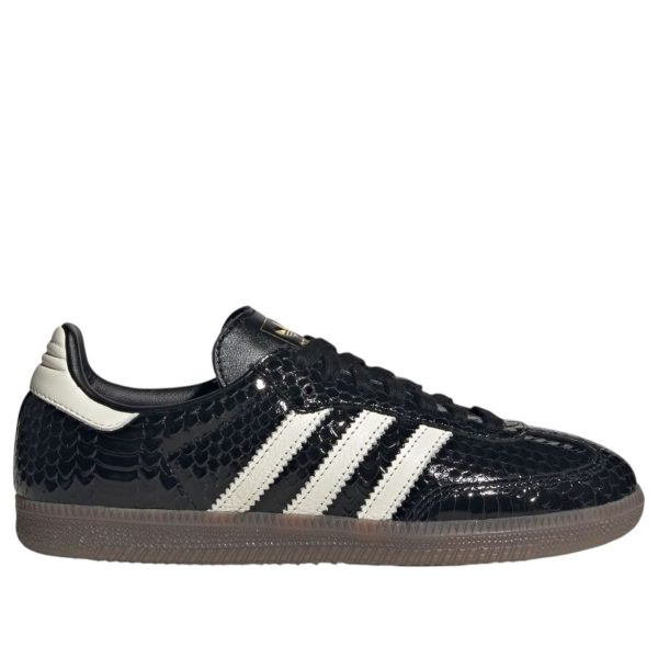 adidas Samba OG Patent Snakeskin Black Off White (Womens)