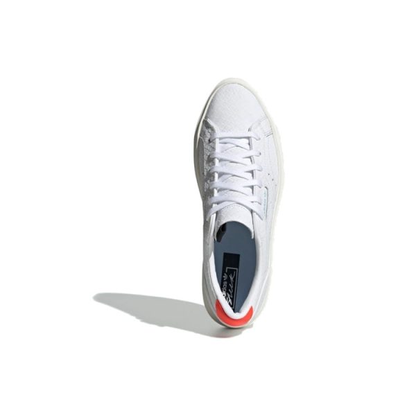 adidas Sleek Super White Croc Solar Red (Womens)