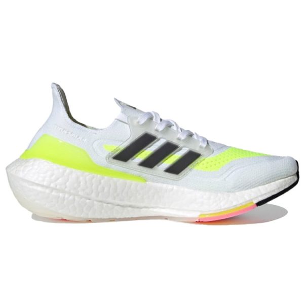 adidas Ultra Boost 21 White Solar Green (Womens)