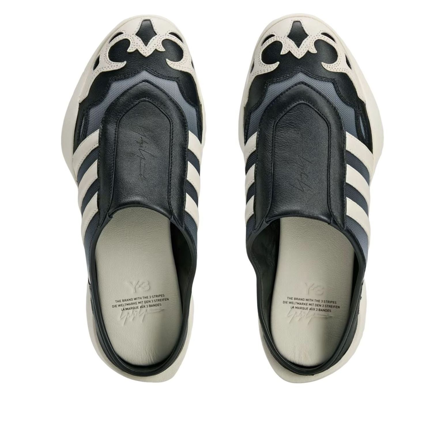 adidas Y-3 Regu Mule Black Off White 5 adidas Y-3 Regu Mule Black Off White
