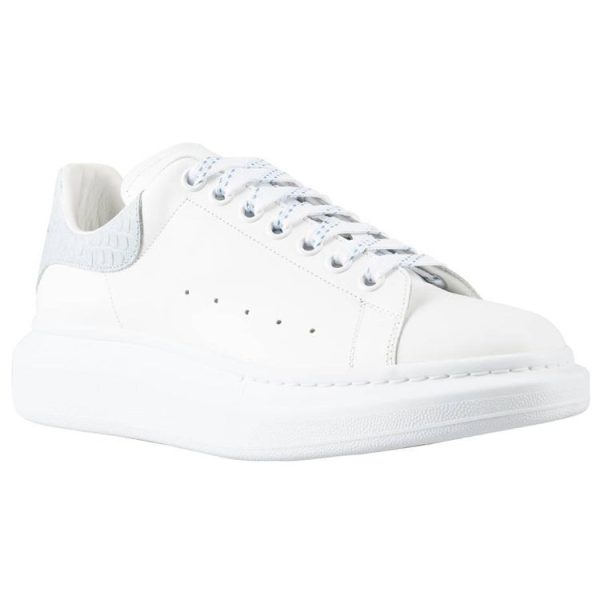 Alexander McQueen Oversized White Light Blue Croc