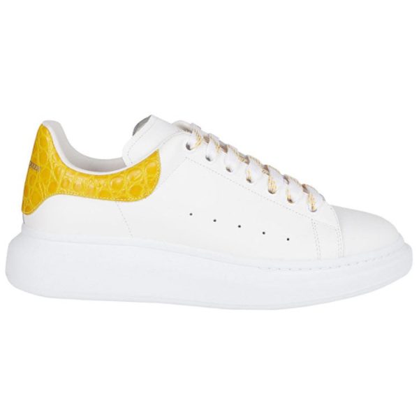 Alexander McQueen Oversized White Orange Yellow Croc