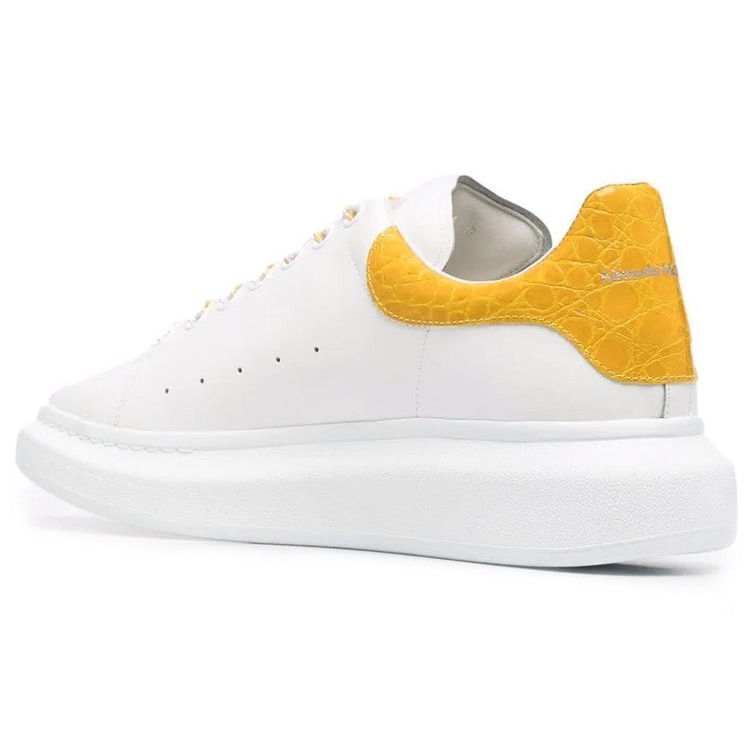 Alexander McQueen Oversized White Orange Yellow Croc 5 Alexander McQueen Oversized White Orange Yellow Croc