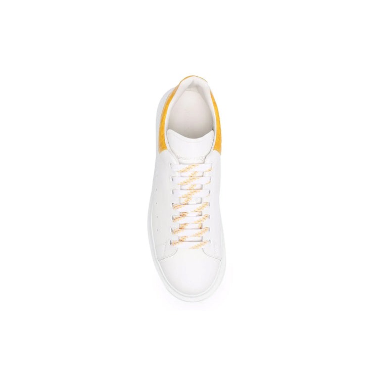 Alexander McQueen Oversized White Orange Yellow Croc 6 Alexander McQueen Oversized White Orange Yellow Croc