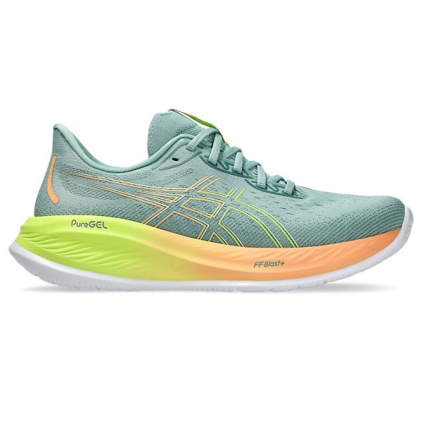ASICS Gel-Cumulus 26 Paris Light Celadon Safety Yellow
