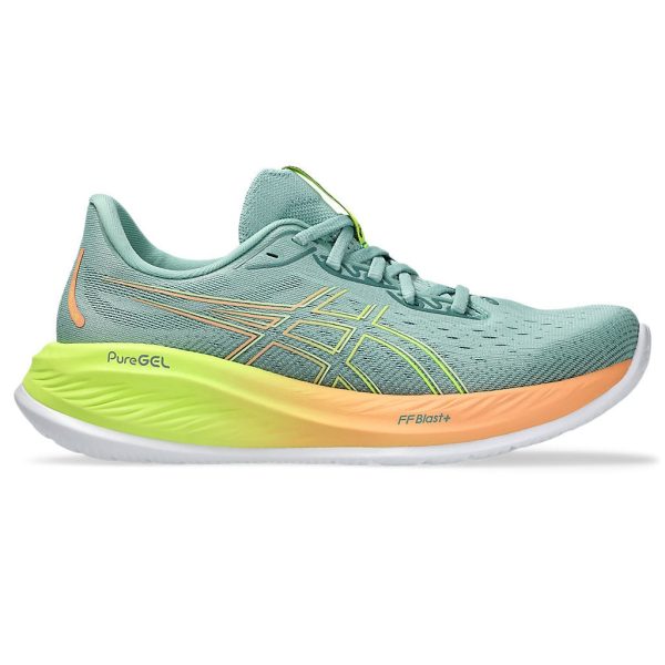 ASICS Gel-Cumulus 26 Paris Light Celadon Safety Yellow (Womens)