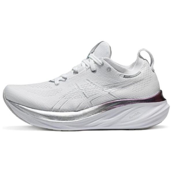 ASICS Gel-Nimbus 26 Platinum Real White Pure Silver (Womens)