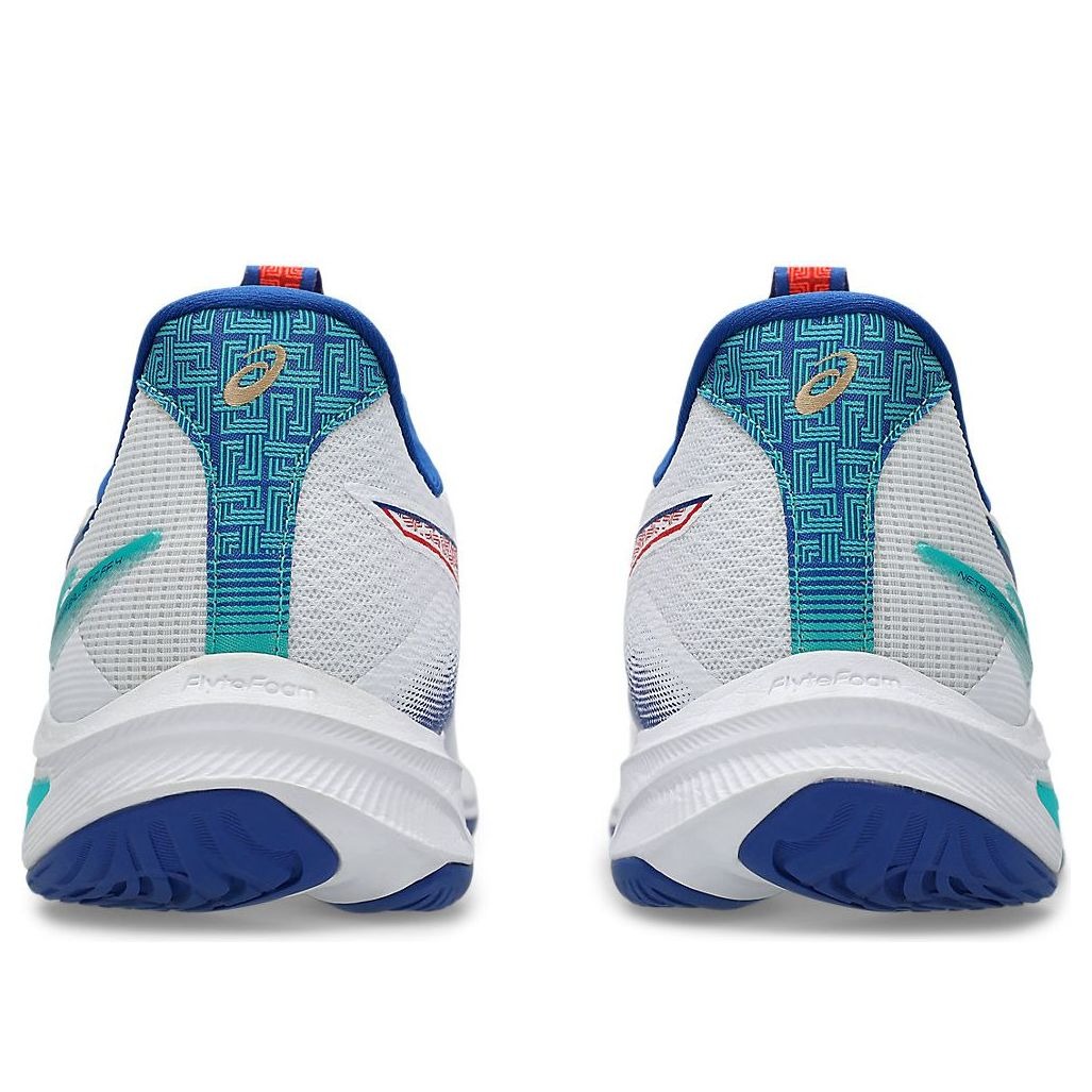 ASICS Netburner Ballistic FF 4 White Asics Blue 7 ASICS Netburner Ballistic FF 4 White Asics Blue