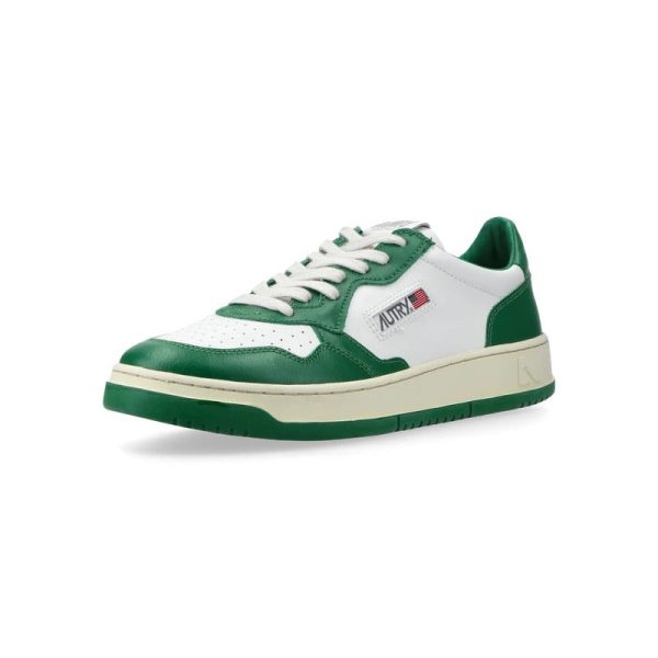 Autry Medalist Leather Low Green White