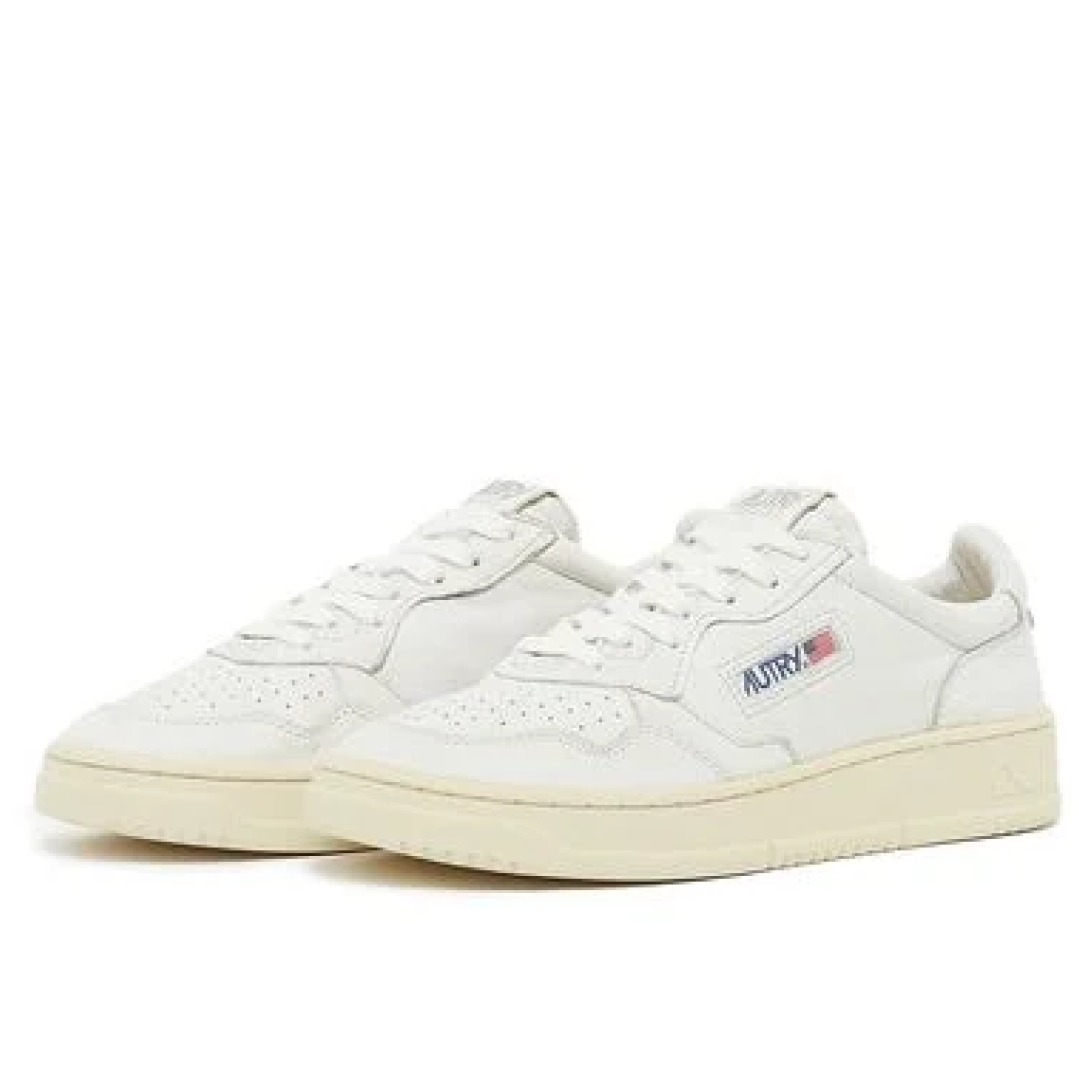 Autry Medalist Leather Low White Nappa (Womens) 4 Autry Medalist Leather Low White Nappa (Womens)
