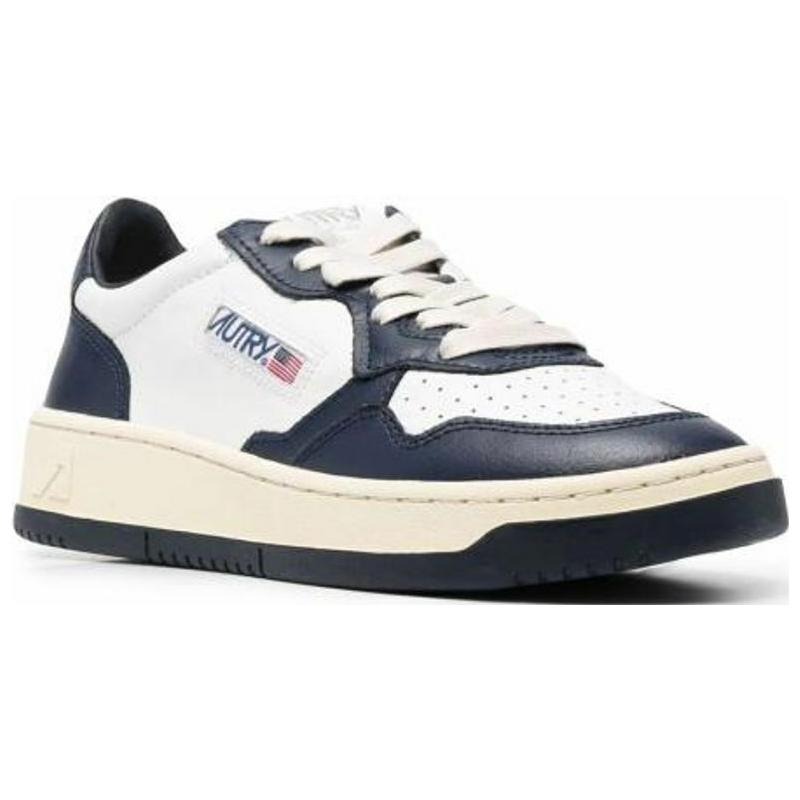 Autry Medalist Leather Low White Navy (Womens) 4 Autry Medalist Leather Low White Navy (Womens)