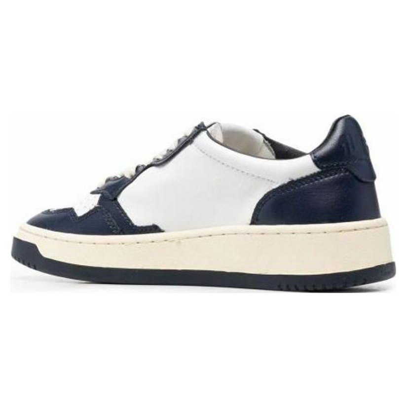 Autry Medalist Leather Low White Navy (Womens) 6 Autry Medalist Leather Low White Navy (Womens)
