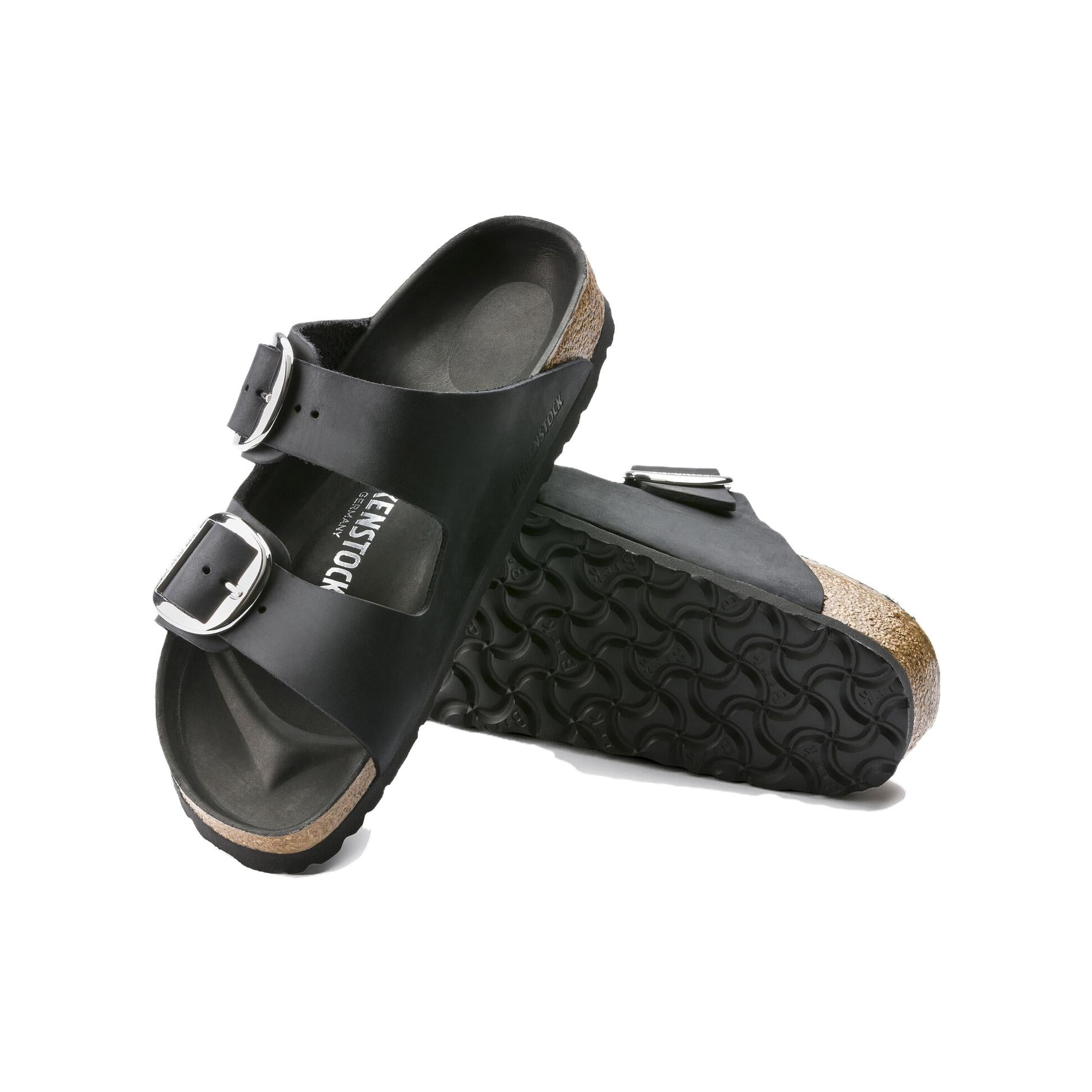 Birkenstock Arizona Big Buckle Oiled Leather Black (Womens) 7 Birkenstock Arizona Big Buckle Oiled Leather Black (Womens)
