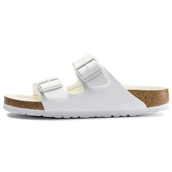 Birkenstock Arizona Birko-Flor Triple White (Womens)