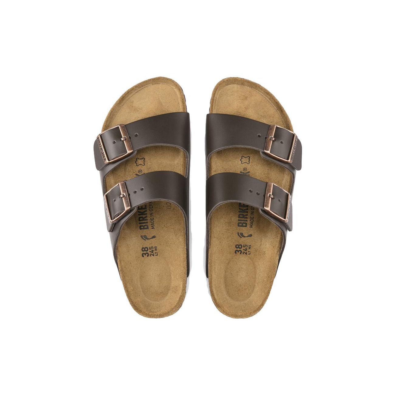 Birkenstock Arizona Natural Leather Dark Brown 6 Birkenstock Arizona Natural Leather Dark Brown