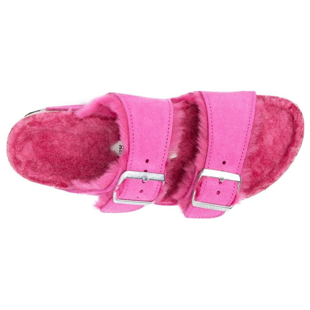 Birkenstock Arizona Shearling Suede Fuchsia Tulip 5 Birkenstock Arizona Shearling Suede Fuchsia Tulip