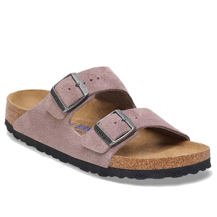 Birkenstock Arizona Soft Footbed Suede Faded Purple 5 Birkenstock Arizona Soft Footbed Suede Faded Purple