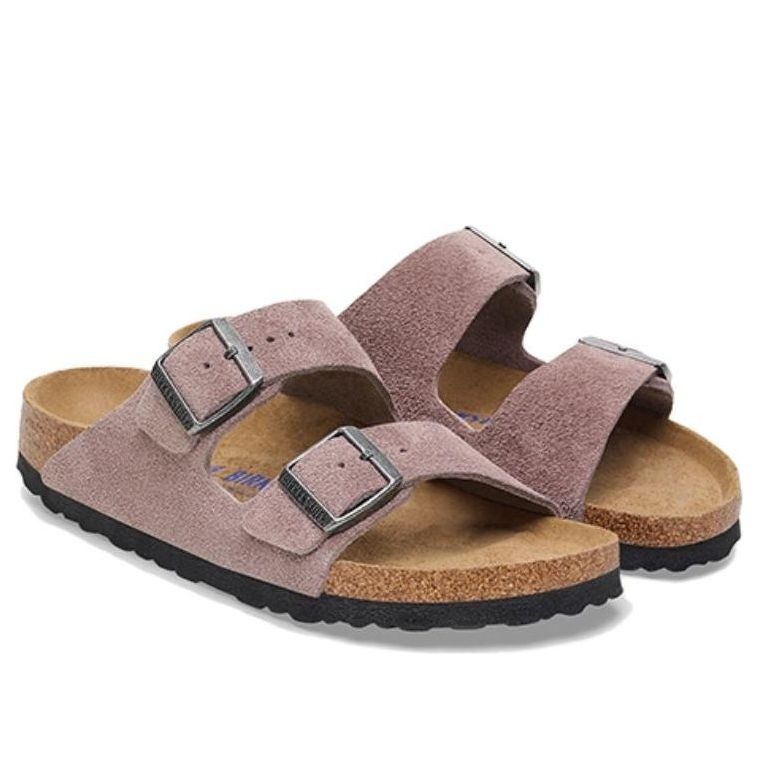 Birkenstock Arizona Soft Footbed Suede Faded Purple 6 Birkenstock Arizona Soft Footbed Suede Faded Purple