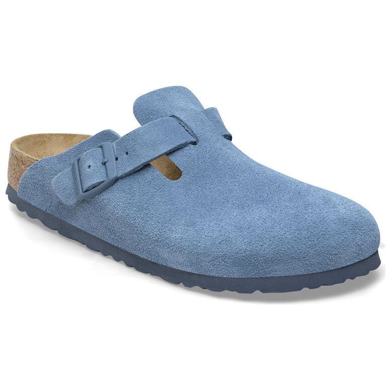 Birkenstock Boston Soft Footbed Suede Elemental Blue 4 Birkenstock Boston Soft Footbed Suede Elemental Blue