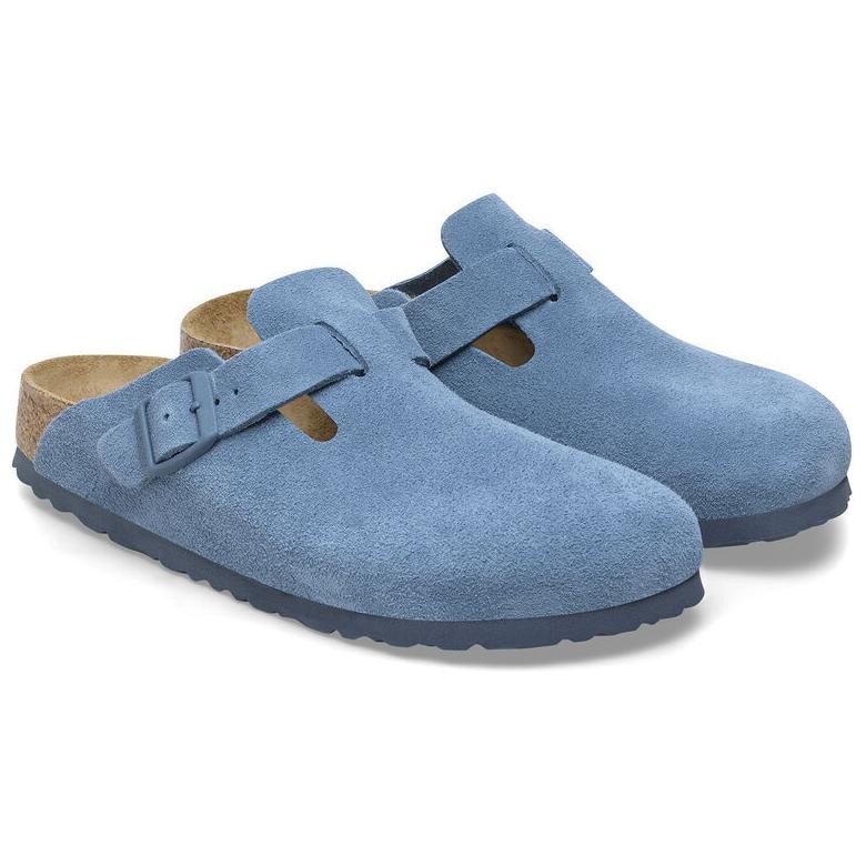 Birkenstock Boston Soft Footbed Suede Elemental Blue 5 Birkenstock Boston Soft Footbed Suede Elemental Blue