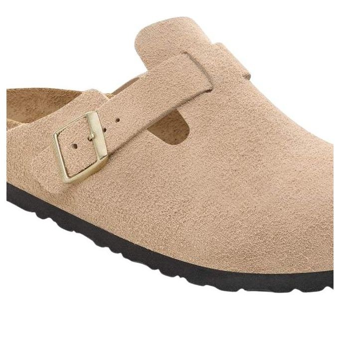 Birkenstock Boston Suede Leather Sandcastle 7 Birkenstock Boston Suede Leather Sandcastle