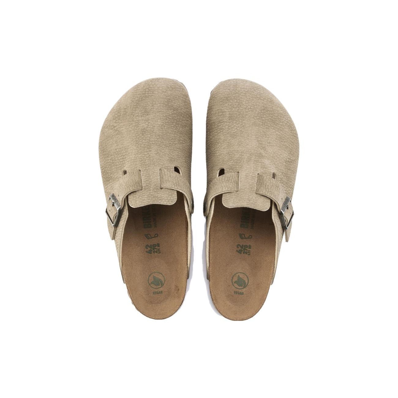 Birkenstock Boston Vegan Desert Dust Gray Taupe 5 Birkenstock Boston Vegan Desert Dust Gray Taupe