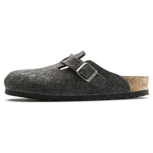 Birkenstock Boston Wool Felt Anthracite