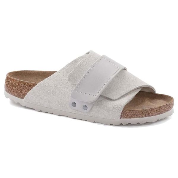 Birkenstock Kyoto Nubuck Suede Antique White